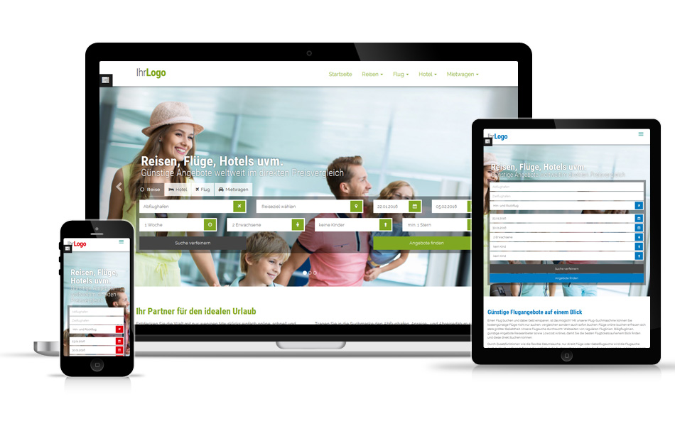 Responsive Reiseshop